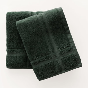 Pack de 2 torchons de cuisine (50x50) VERT FORÊT