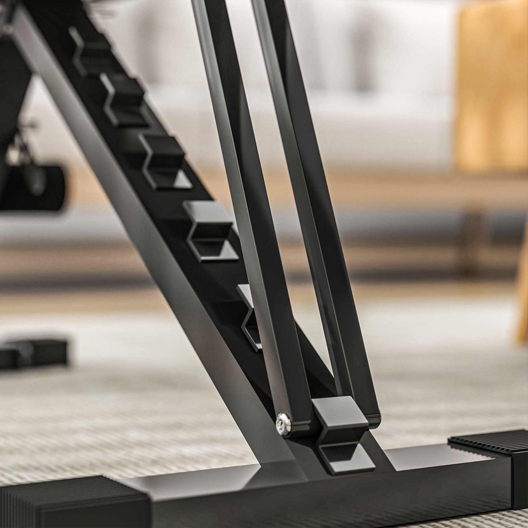 Banc de musculation pliable inclinable charge max. 230 Kg rouge noir