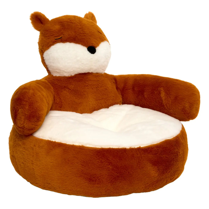 Fauteuil enfant Zafa renard H.45cm orange