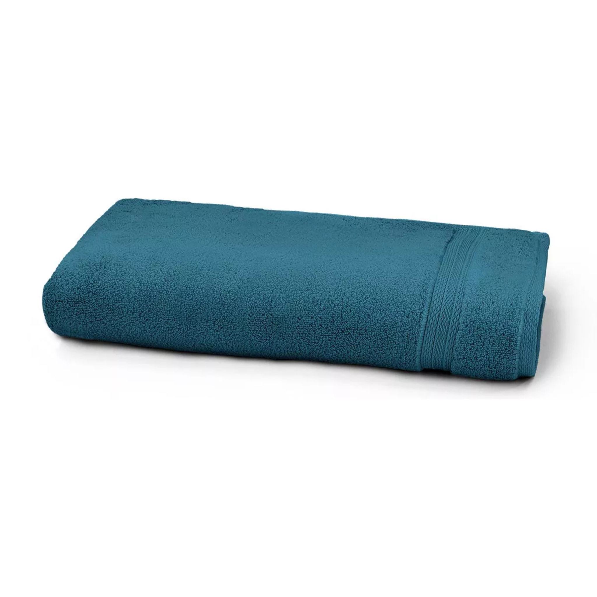 Drap de douche pur coton 550 g/m² uni bleu Elea canard