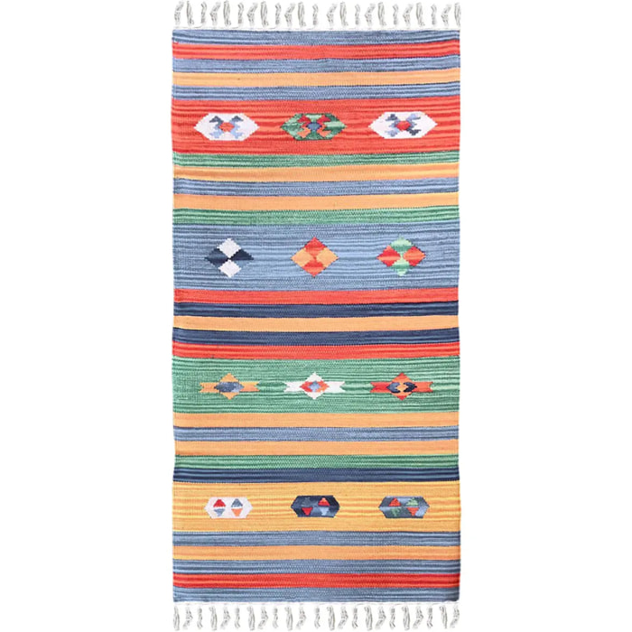 Tappeto kilim multiuso 100% cotone lavabile Tappeto salotto, soggiorno, camera da letto