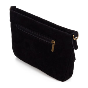 Borsa a tracolla Arre donna. Vera pelle scamosciata.