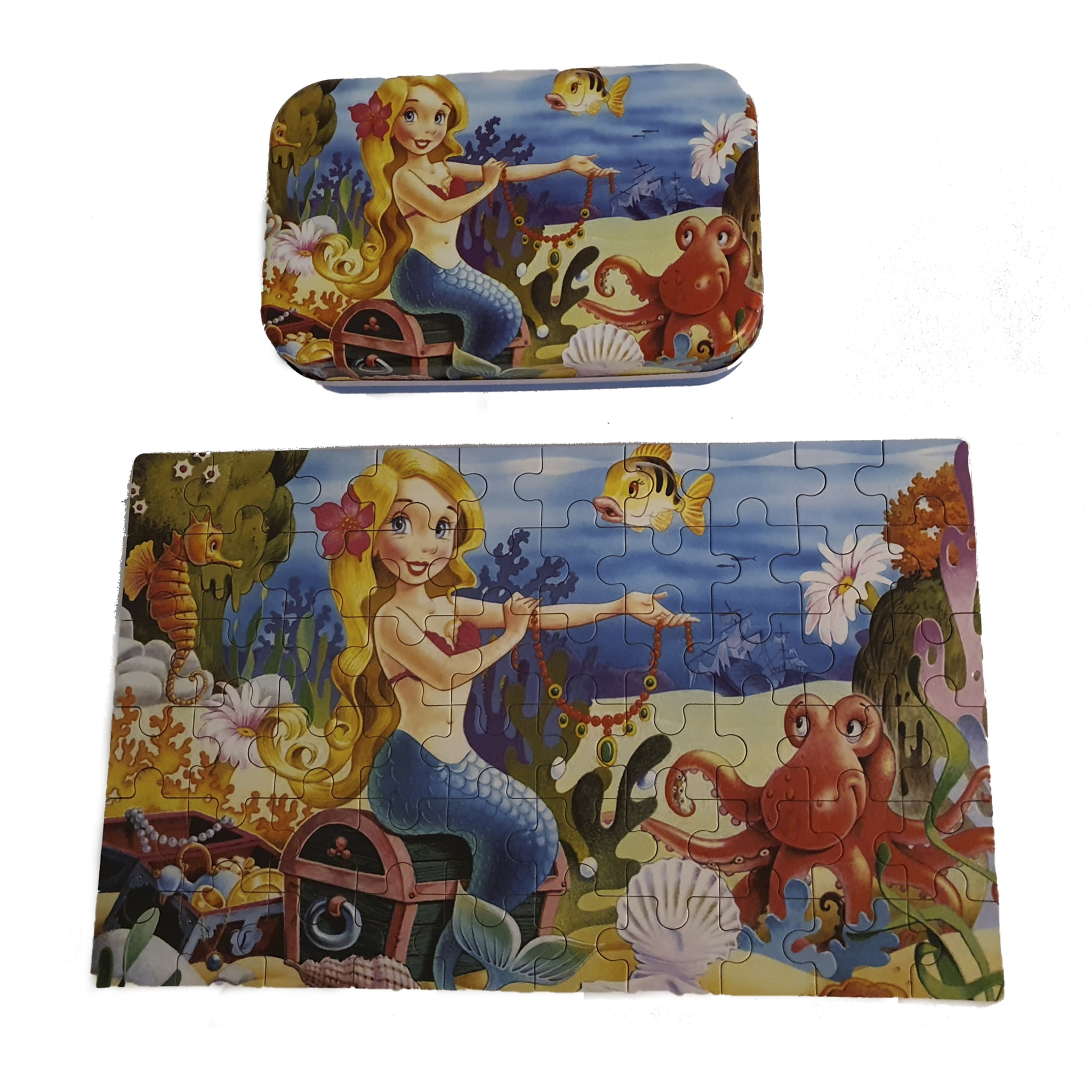 PUZLE DE CUENTOS: LA SIRENITA - 60 pcs (CAJA METÁLICA)