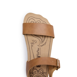Sandalias Abiertas Barefoot Goflex en Camel
