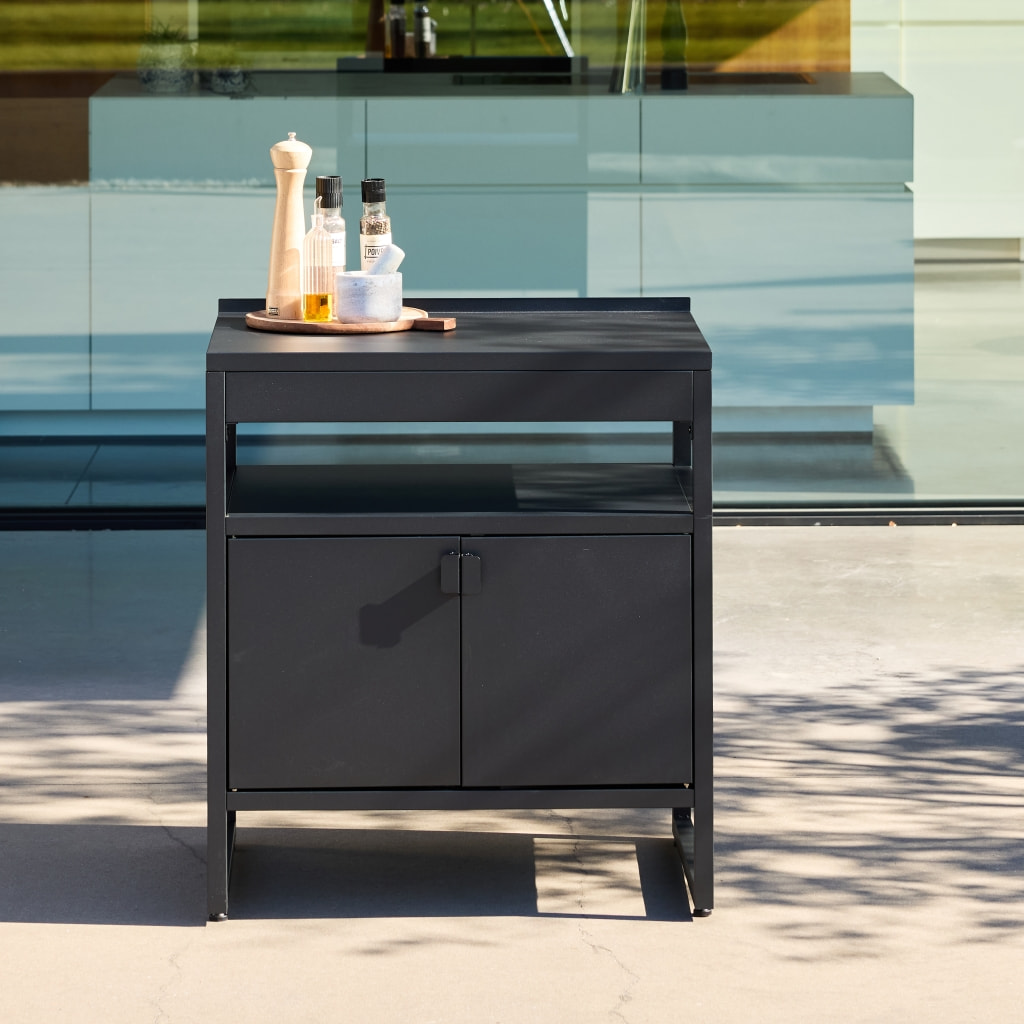 Module de cuisine extérieure acier 2 portes L80cm KEA