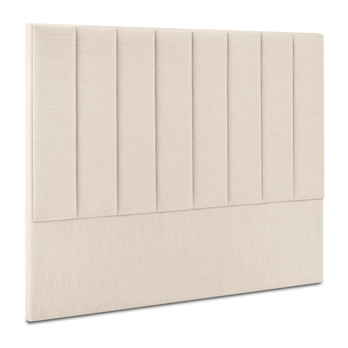 Tête de lit "Camargue" 160x120cm en tissu structurel beige clair