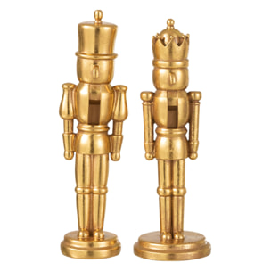 J-Line figurine Casse-Noisette - polyrésine - or - small - 2 pcs