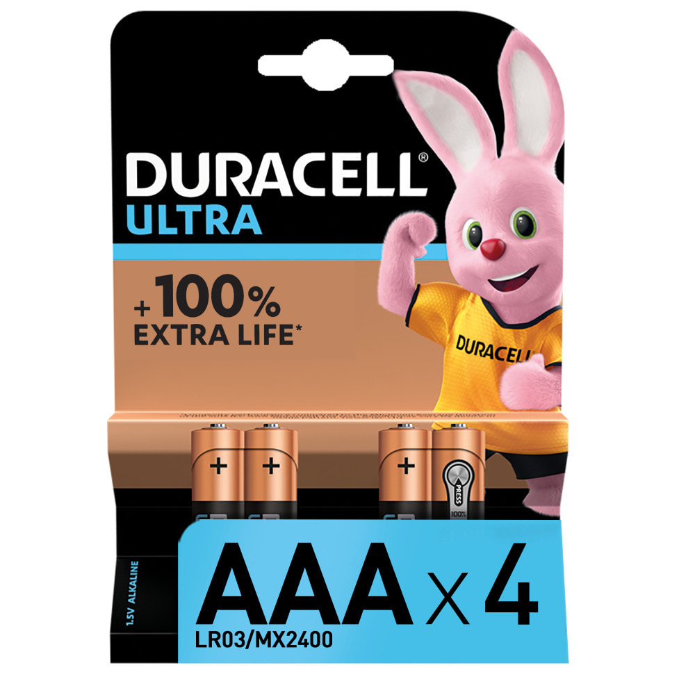 10x4 Piles Duracell Ultra Alcalines type AAA 1,5 Volts, LR03