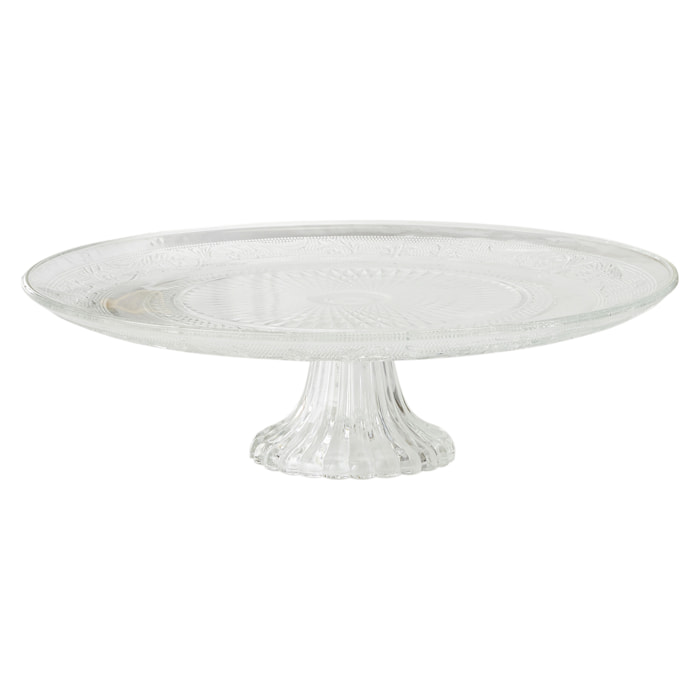 Plat De Presentation En Verre Cisele