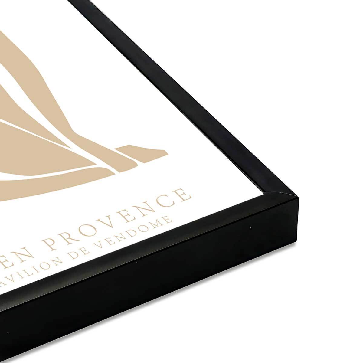 Affiche encadrée silhouette féminine matisse Affiche + cadre en métal - Noir