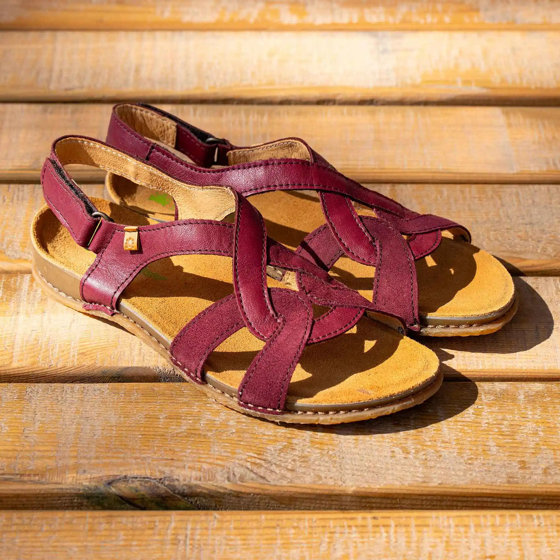 Sandalias N5819 WAX NAPPA-SILK CREAM-TAUPE /PANGLAO color Cream-taupe