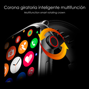 Smartwatch B05 con llamadas BT, notificaciones push. Monitor deportivo y de salud. Corona multifunción.