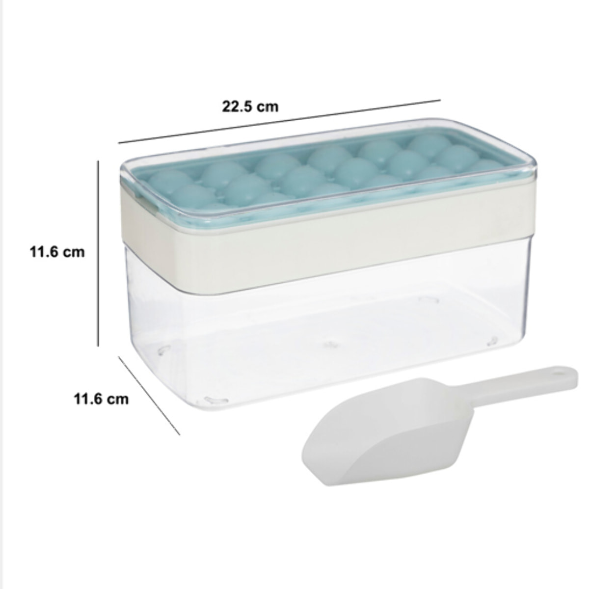 Bac à glaçons avec pelle 2L