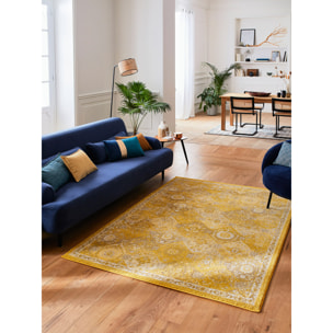 Anatolia - Tapis de salon vintage, jaune