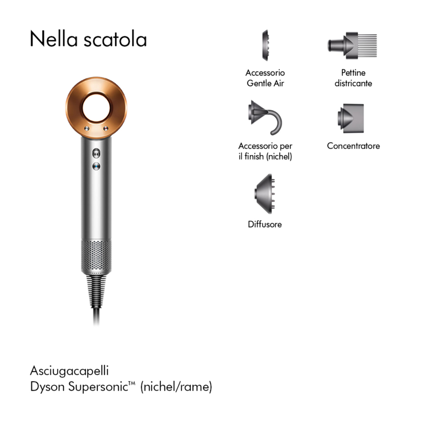 Phon Asciugacapelli Dyson Supersonic™ Nichel/Rame | NUOVO