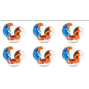 Servizio piatti 18 pezzi Excelsa – Australian, Porcellana Multicolore