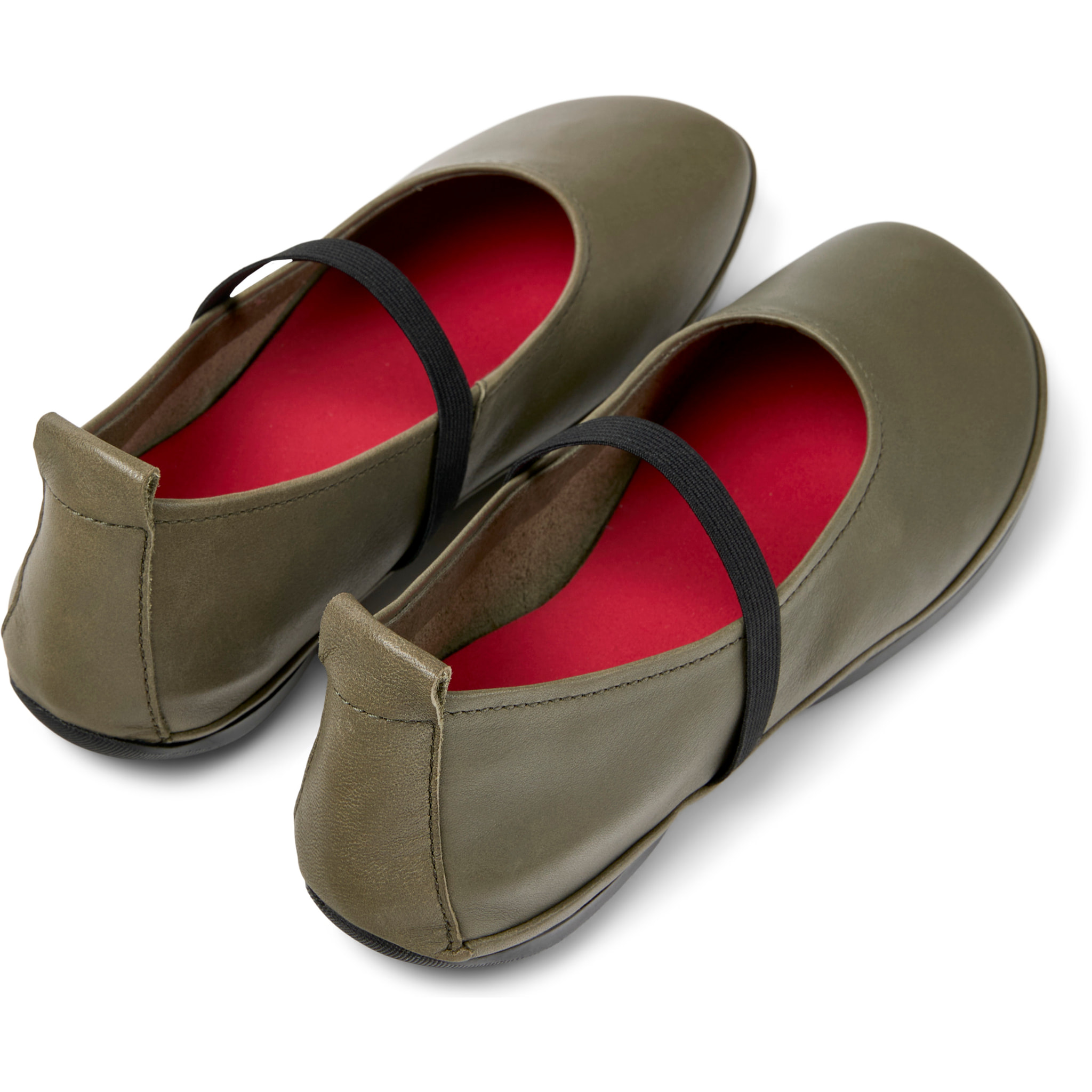 Bailarinas - CAMPER Right Nina - Verde - Cuero liso