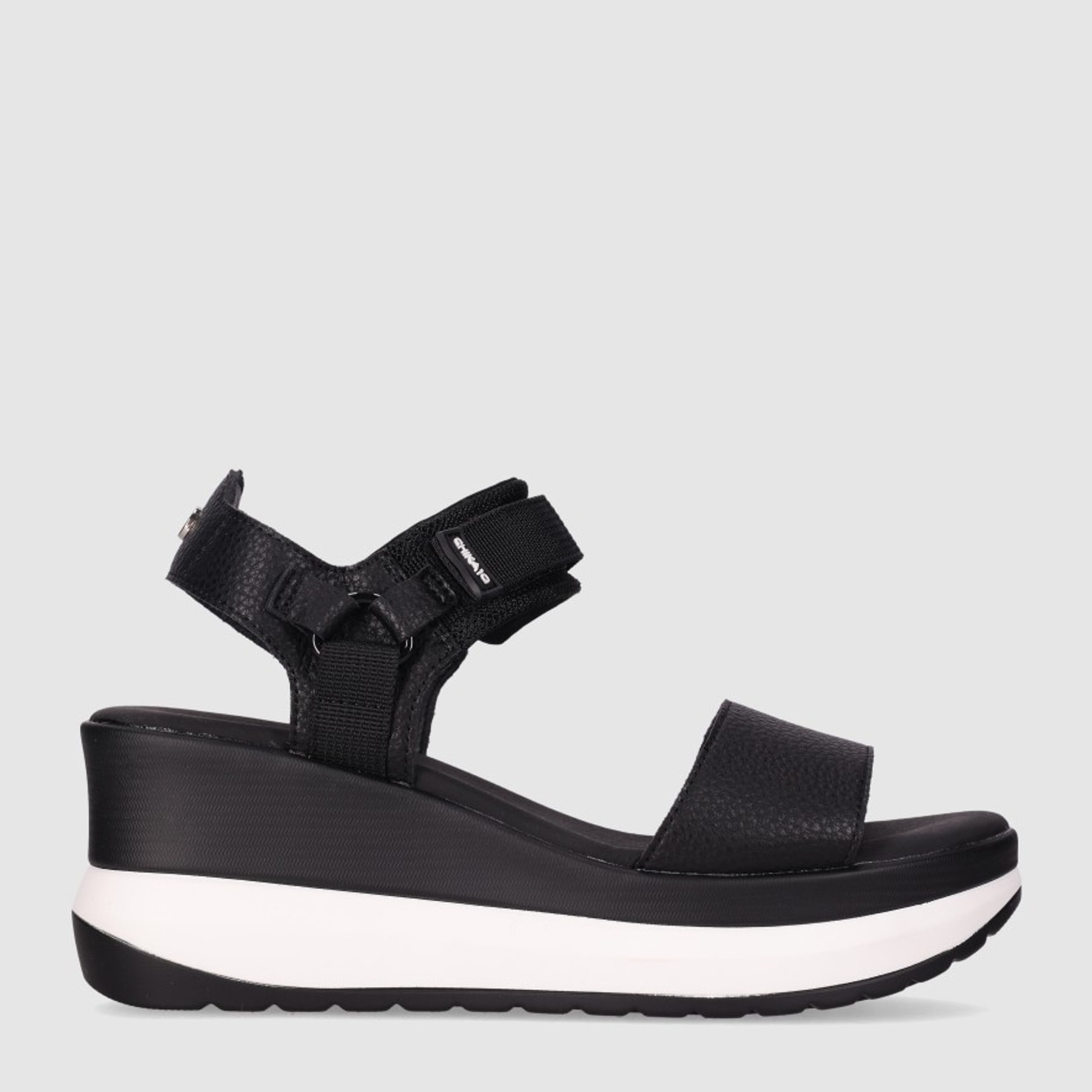Sandalias - Negro - Tacón: 7 cm