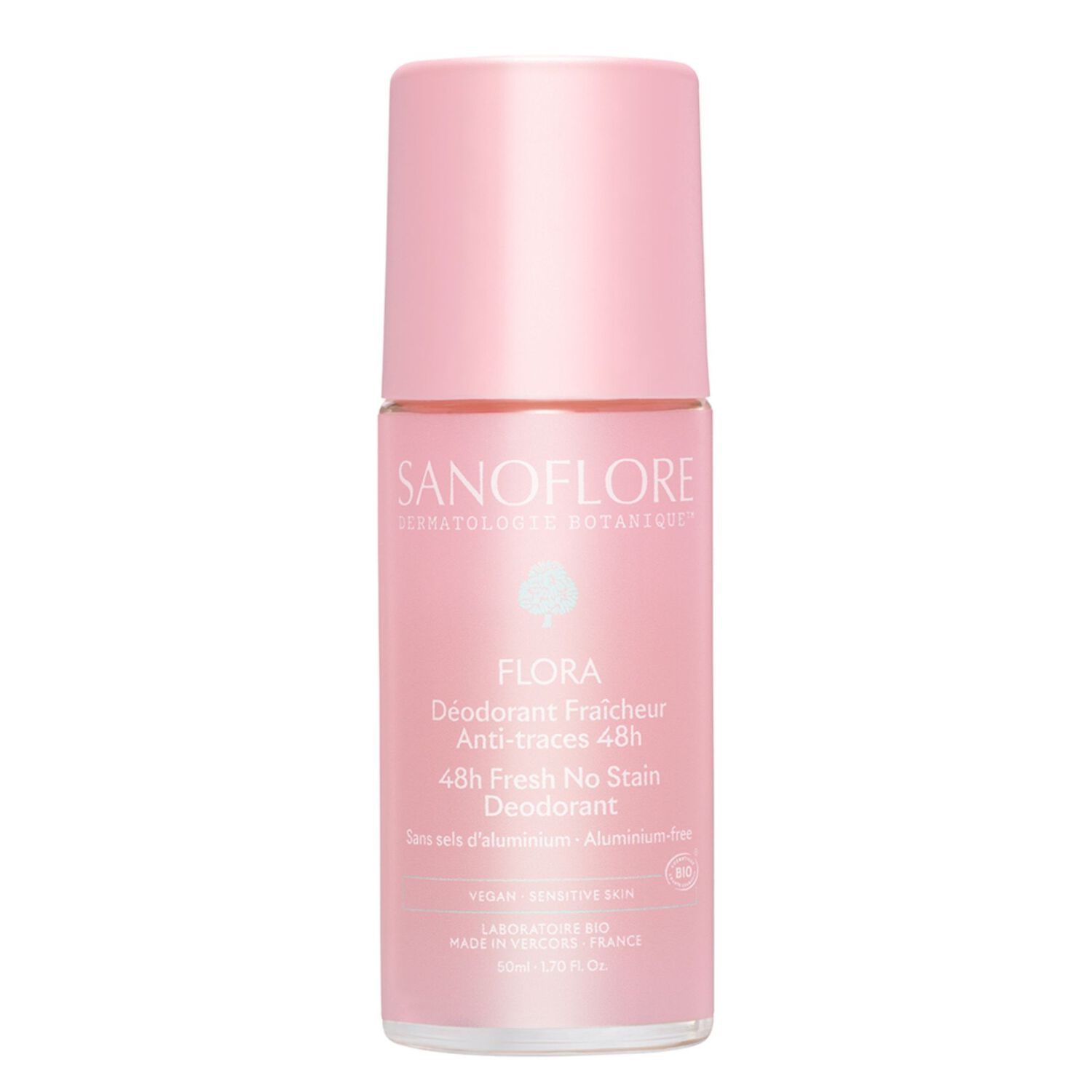 48H Flora - Déodorant Roll-On Bio 50 ml