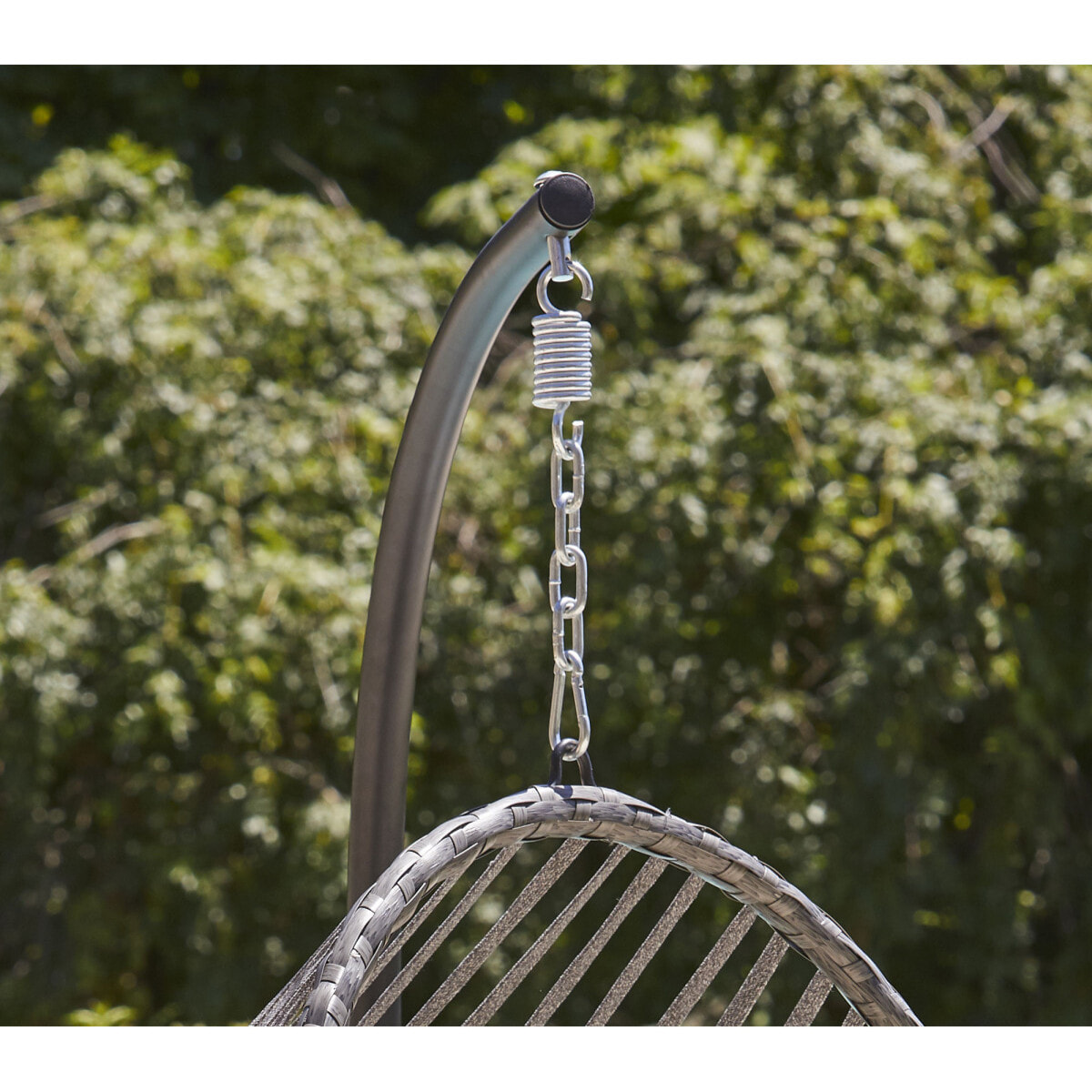 Fauteuil de jardin suspendu - gris anthracite - CANBERRA