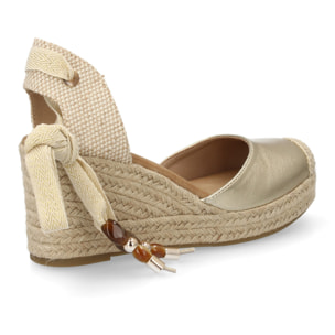Sandalia valenciana cuña yute para mujer