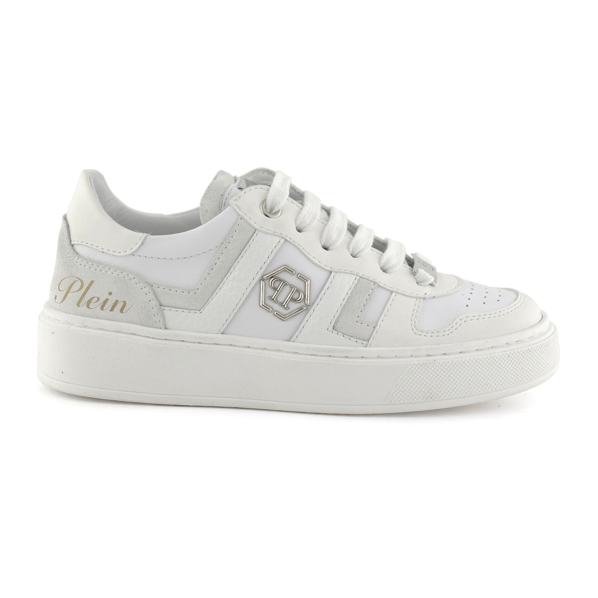 PHILIPP PLEIN Mix Materials Low-Top Sneakers
