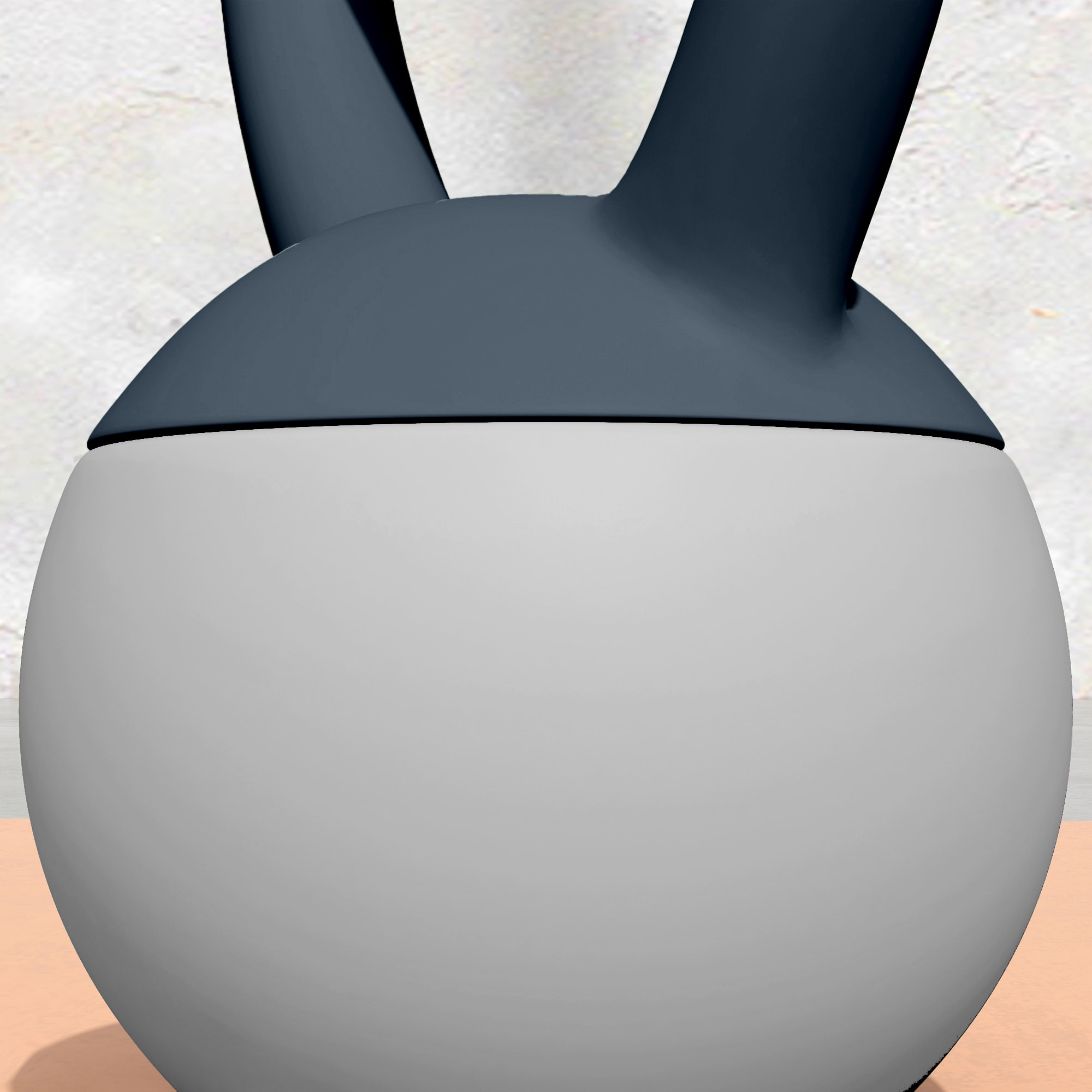 Kettlebell 6 Kg collaboration Aosom.fr x FFHandball - prise ergonomique - PVC gris jaune