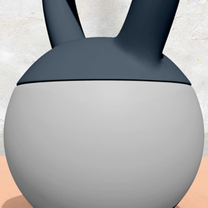 Kettlebell 6 Kg collaboration Aosom.fr x FFHandball - prise ergonomique - PVC gris jaune