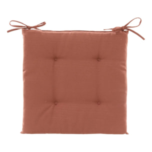 Galette de chaise Korai acajou 40x40cm