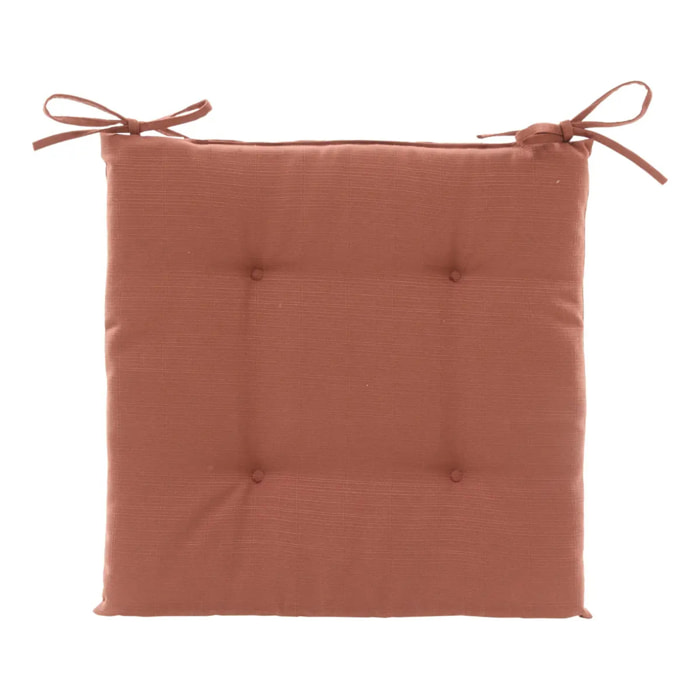 Galette de chaise Korai acajou 40x40cm