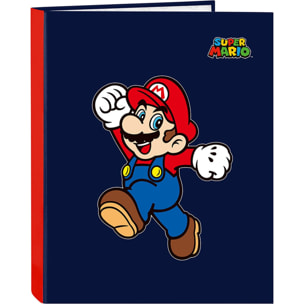 Carpeta folio 4 ani.mixtas super mario "world"