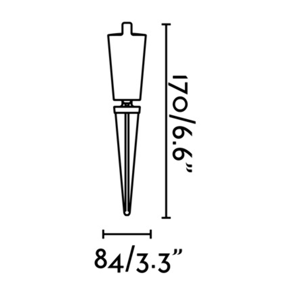 TONI Aplique/estaca negra