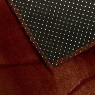 Tapis fausse fourrure Onina ambre 90x60cm