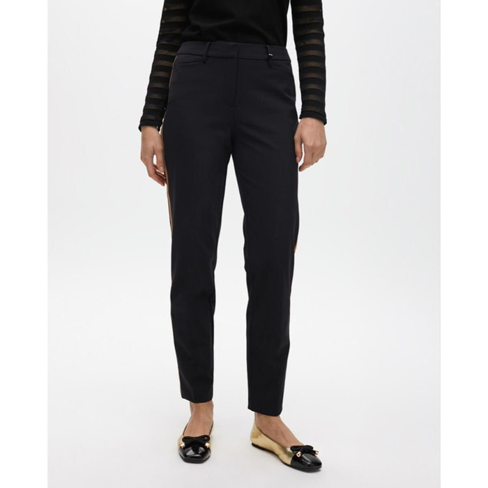 Pantaloni Basici con Banda Laterale