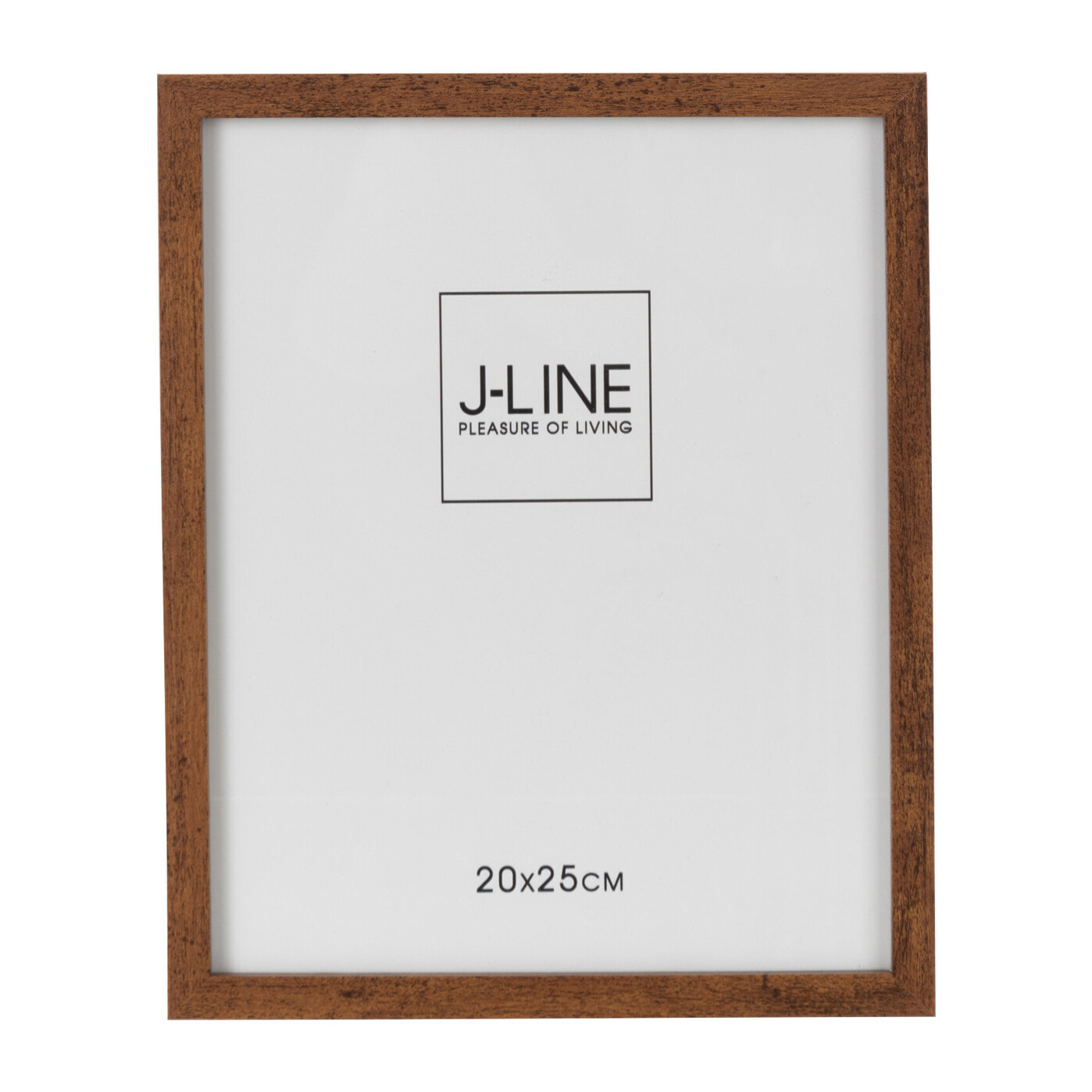J-Line cadre photo Basic - bois - brun foncé - medium - 2 pièces