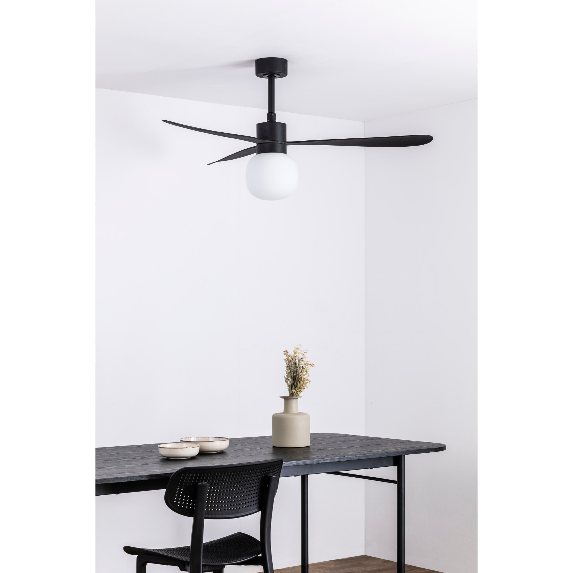 AMELIA L BALL LED Ventilateur noir