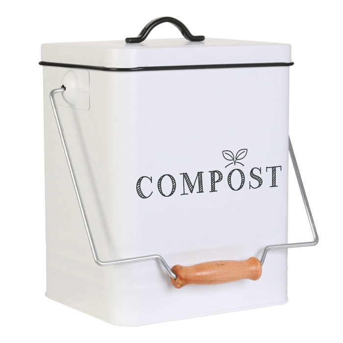 Poubelle De Compostage En Metal 5l M6