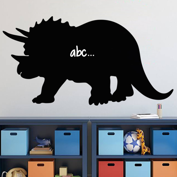 Sticker ardoise tableau noir - stickers muraux adhésif effaçable - SILHOUETTE KENTROSAURE