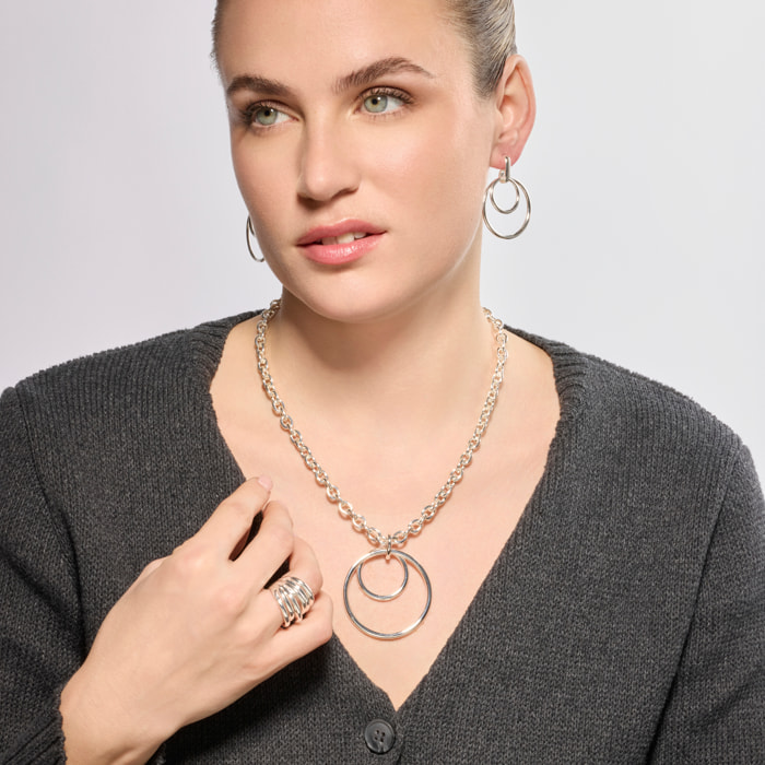 Anillo LUX BY LUX acabado en rodio