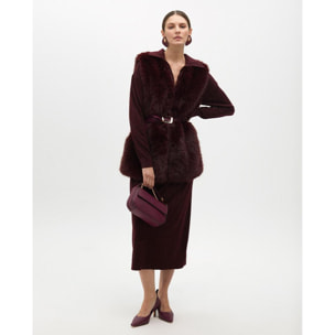 Gilet Pelliccia Fodera Logata
