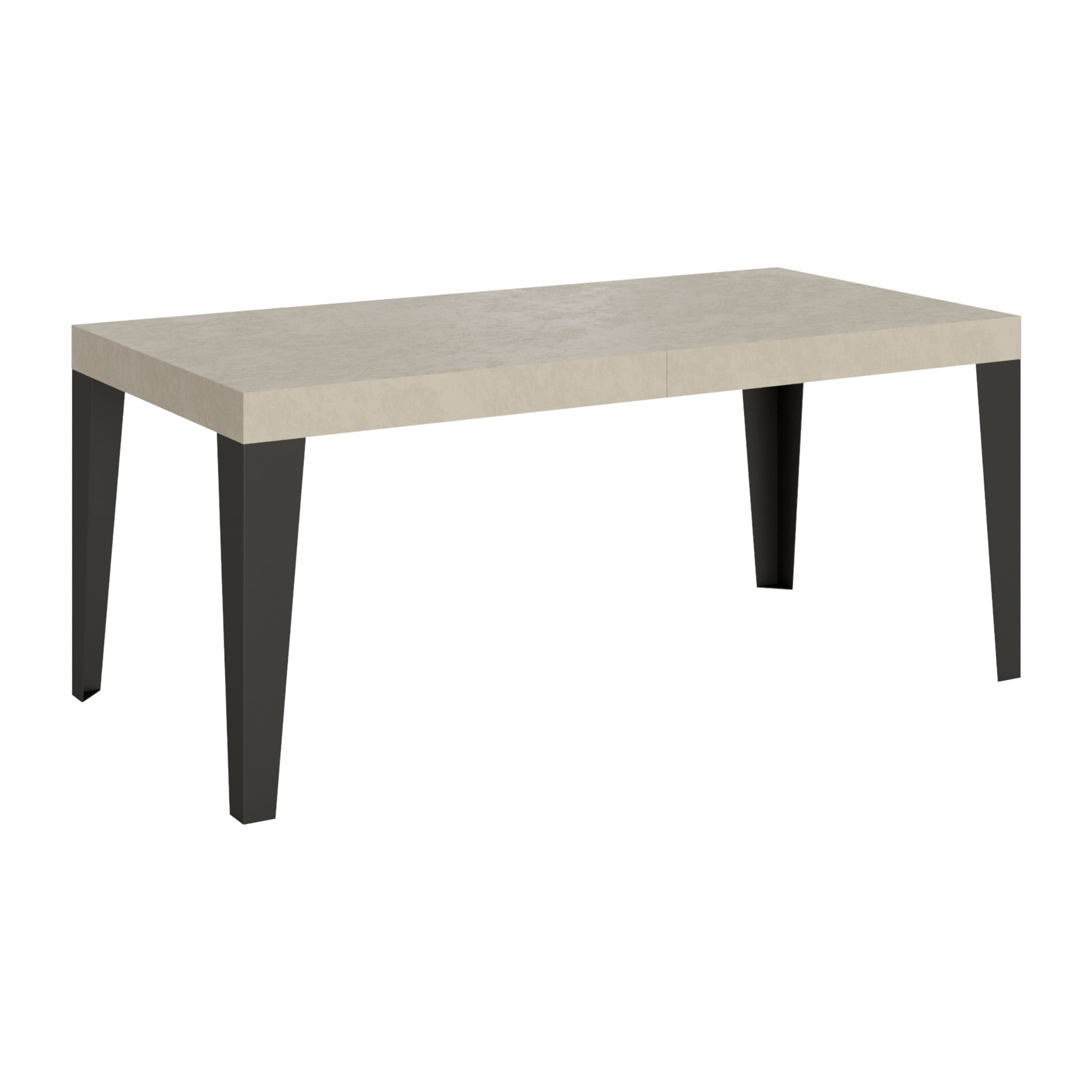 Mesa extensible 90x180/284 cm Flame cachemira patas antracita