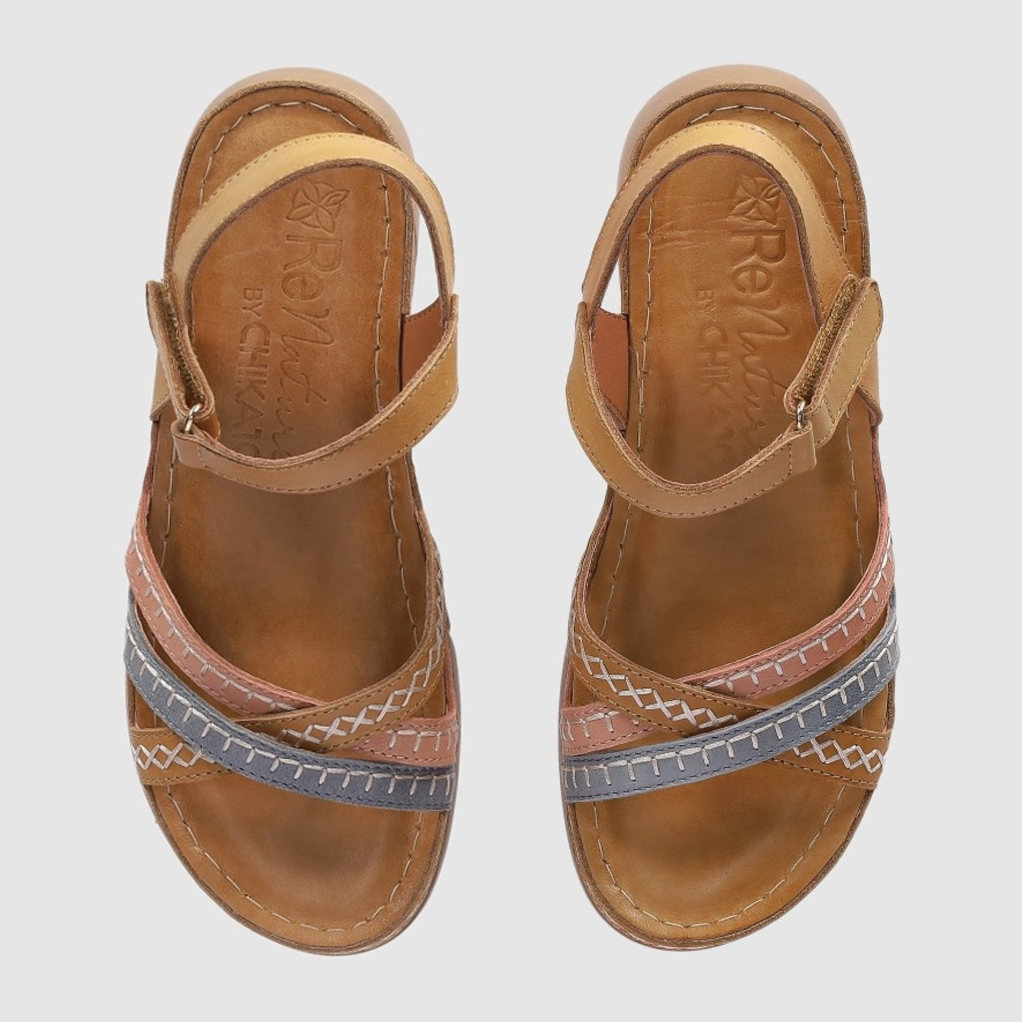 Sandalias de Piel - Cuero - Tacón: 3 cm