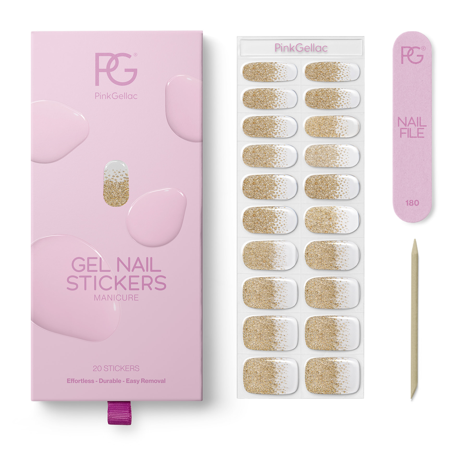 Stickers gel - 0039 Golden Gradient