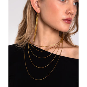 Collar de mujer con cadenas