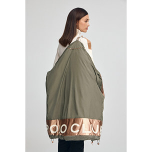 Abrigo Ingrid verde militar con logo Polo Club