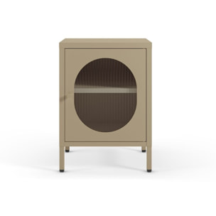 Table de chevet 1 porte en métal - YSIA