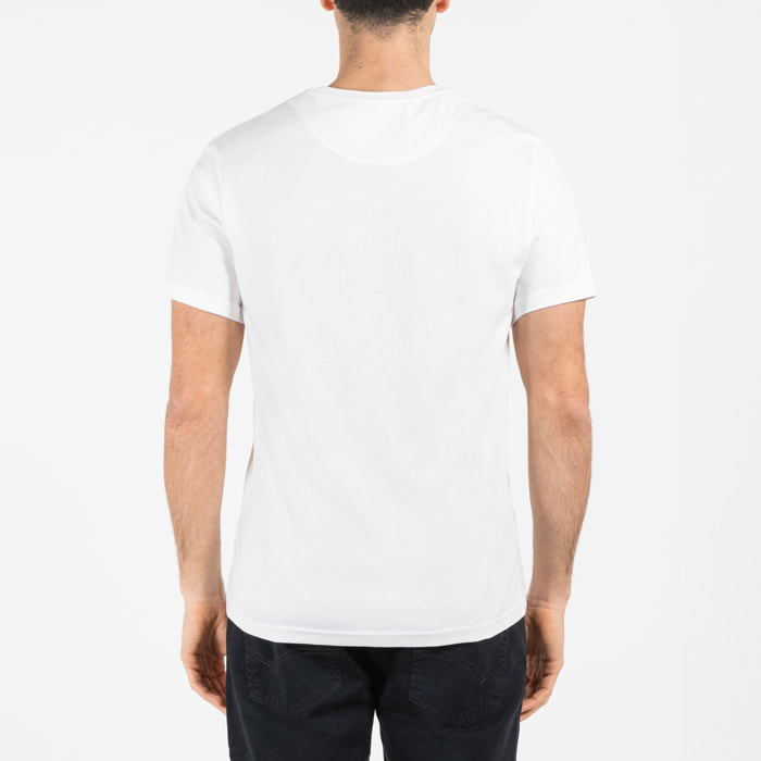 T-shirt jersey cotone organico con stampa narrow fit