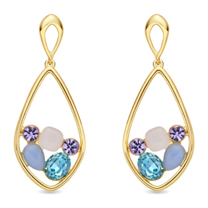 Pendientes Reiok acabado oro amarillo 18k