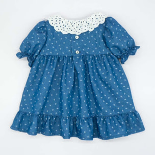 VESTIDO DENIM FLOR BLANCA