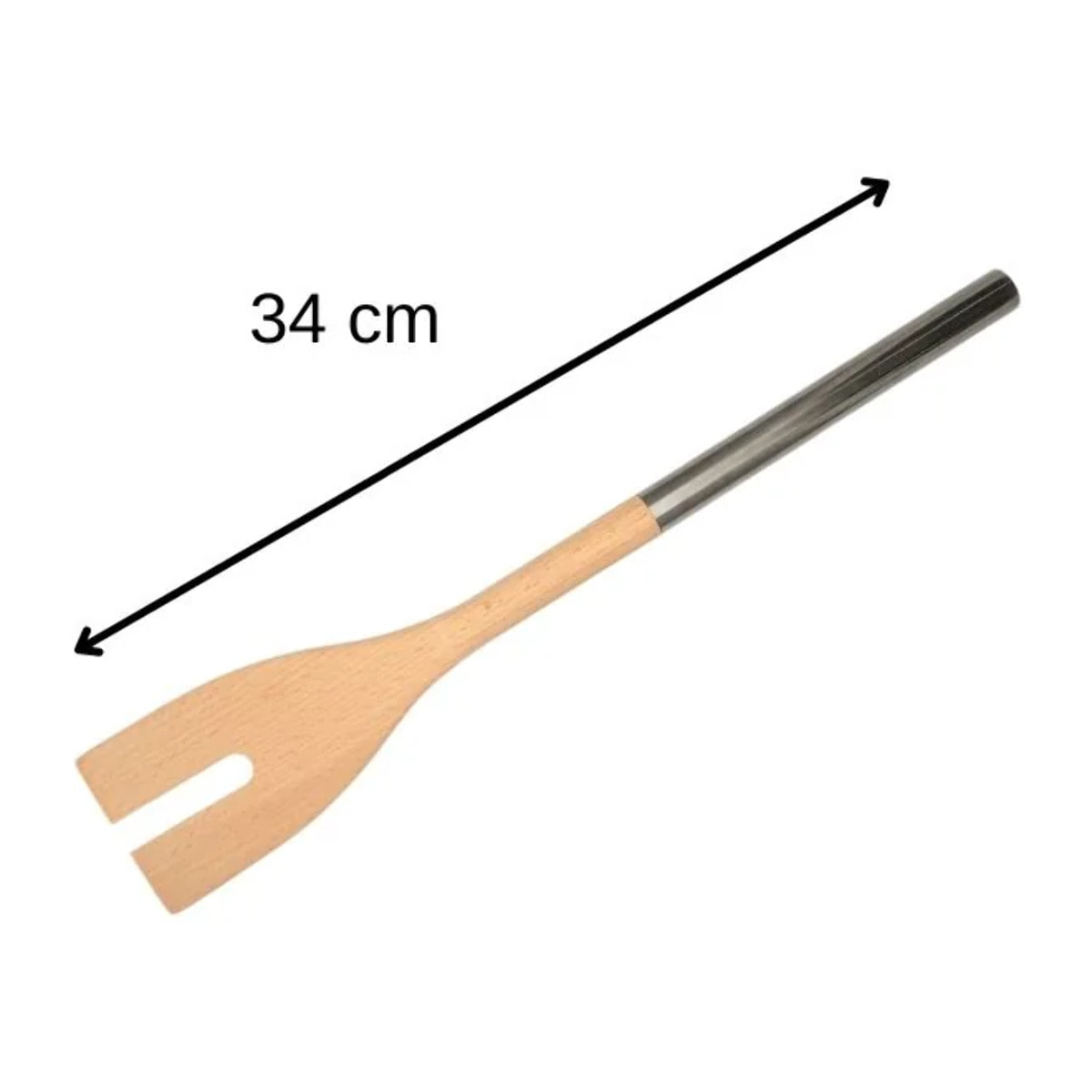 Set de 2 ustensiles de cuisine couverts à salade bois Fackelmann Boisselerie